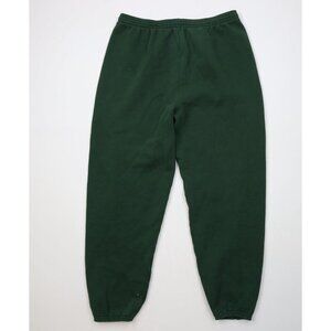 Vintage 90s Streetwear Mens 2XL Faded Blank Heavy Sweatpants Joggers Green USA